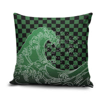 Japanese Asanoha Pattern Pillow Cover Water Breathing Slayer Dragon - Polynesian Pride