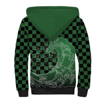 Japanese Asanoha Pattern Sherpa Hoodie Water Breathing Slayer Dragon LT9 - Polynesian Pride