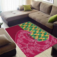 Japanese Bishamon-Kikkou Pattern Area Rug Water Pillar Silent River Flow - Polynesian Pride