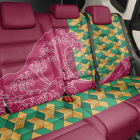 Japanese Bishamon-Kikkou Pattern Back Car Seat Cover Water Pillar Silent River Flow - Polynesian Pride