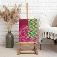 Japanese Bishamon-Kikkou Pattern Canvas Wall Art Water Pillar Silent River Flow LT9 - Polynesian Pride