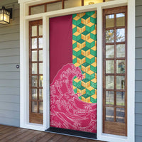 Japanese Bishamon-Kikkou Pattern Door Cover Water Pillar Silent River Flow - Polynesian Pride