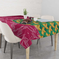 Japanese Bishamon-Kikkou Pattern Tablecloth Water Pillar Silent River Flow LT9 - Polynesian Pride
