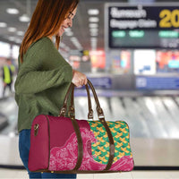 Japanese Bishamon-Kikkou Pattern Travel Bag Water Pillar Silent River Flow - Polynesian Pride