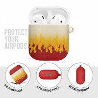 Japanese Kaen Pattern AirPods Case Flame Pillar Blazing Lion Heart LT9 - Polynesian Pride