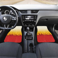Japanese Kaen Pattern Car Mats Flame Pillar Blazing Lion Heart LT9 Set 2pcs - Front Red - Polynesian Pride