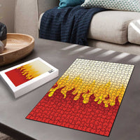 Japanese Kaen Pattern Puzzle Flame Pillar Blazing Lion Heart LT9 - Polynesian Pride