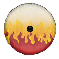 Japanese Kaen Pattern Spare Tire Cover Flame Pillar Blazing Lion Heart - Polynesian Pride