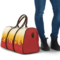 Japanese Kaen Pattern Travel Bag Flame Pillar Blazing Lion Heart - Polynesian Pride