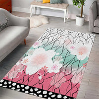 Japanese Kocho Pattern Area Rug Insect Pillar Butterfly Flower Fairy - Polynesian Pride