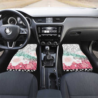 Japanese Kocho Pattern Car Mats Insect Pillar Butterfly Flower Fairy LT9 Set 2pcs - Front Pink - Polynesian Pride
