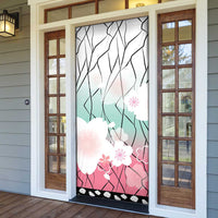 Japanese Kocho Pattern Door Cover Insect Pillar Butterfly Flower Fairy - Polynesian Pride