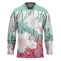 Japanese Kocho Pattern Hockey Jersey Insect Pillar Butterfly Flower Fairy LT9 Unisex Pink - Polynesian Pride
