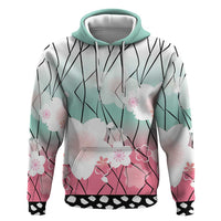 Japanese Kocho Pattern Hoodie Insect Pillar Butterfly Flower Fairy - Polynesian Pride