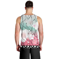 Japanese Kocho Pattern Men Tank Top Insect Pillar Butterfly Flower Fairy LT9 - Polynesian Pride