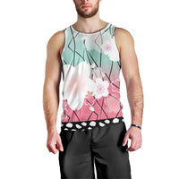 Japanese Kocho Pattern Men Tank Top Insect Pillar Butterfly Flower Fairy LT9 - Polynesian Pride
