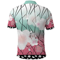 Japanese Kocho Pattern Polo Shirt Insect Pillar Butterfly Flower Fairy LT9 - Polynesian Pride