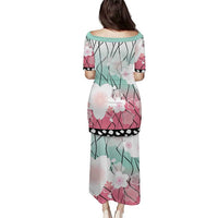 Japanese Kocho Pattern Puletasi Insect Pillar Butterfly Flower Fairy - Polynesian Pride