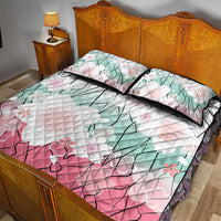 Japanese Kocho Pattern Quilt Bed Set Insect Pillar Butterfly Flower Fairy - Polynesian Pride