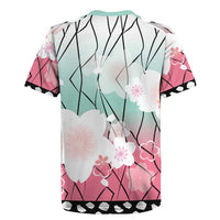 Japanese Kocho Pattern Rugby Jersey Insect Pillar Butterfly Flower Fairy LT9 - Polynesian Pride