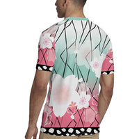 Japanese Kocho Pattern Rugby Jersey Insect Pillar Butterfly Flower Fairy LT9 - Polynesian Pride
