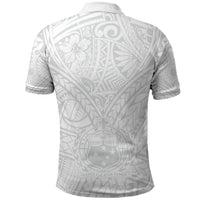 Samoa Lotu Tamaiti Polo Shirt Polynesian White Sunday Simple LT9 - Polynesian Pride