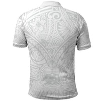 Samoa Lotu Tamaiti Polo Shirt Polynesian White Sunday Simple LT9 - Polynesian Pride