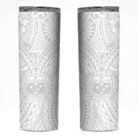 Samoa Lotu Tamaiti Skinny Tumbler Polynesian White Sunday Simple