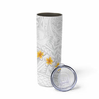 Tonga White Sunday Skinny Tumbler Polynesian Tribal Simple