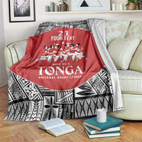 Custom Tonga Rugby Mate Ma'a Blanket Tonga XIII Make History Pacific Champions LT9 Red - Polynesian Pride