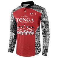Custom Tonga Rugby Mate Ma'a Button Sweatshirt Tonga XIII Make History Pacific Champions LT9 - Polynesian Pride
