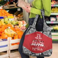 Custom Tonga Rugby Mate Ma'a Grocery Bag Tonga XIII Make History Pacific Champions