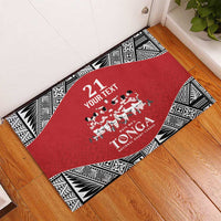 Custom Tonga Rugby Mate Ma'a Rubber Doormat Tonga XIII Make History Pacific Champions LT9 - Polynesian Pride
