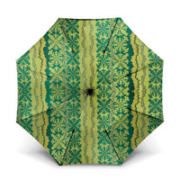 Hawaii Lei with Tribal Quilt Motif Umbrella - Polynesian Pride