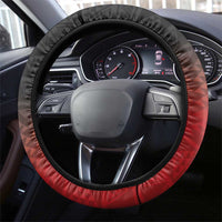 Red Silver Fern Spirit Taniko Tukutuku Steering Wheel Cover LT9 - Polynesian Pride