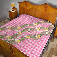 Aloha Puakenikeni Anthurium Pikake Lei Quilt Tropical Pink Hawaiian Palaka Pattern