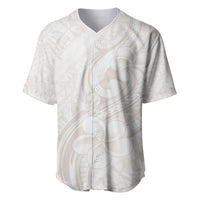 Hawaii Plumeria Lokelani Pikake Lei Baseball Jersey Sandy Beige Polynesian Tattoo