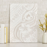 Hawaii Plumeria Lokelani Pikake Lei Canvas Wall Art Sandy Beige Polynesian Tattoo