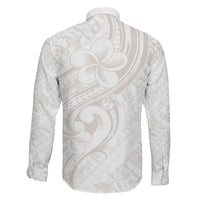 Hawaii Plumeria Lokelani Pikake Lei Family Matching Mermaid Dress and Hawaiian Shirt Sandy Beige Polynesian Tattoo LT9 Son's Shirt Beige - Polynesian Pride