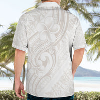 Hawaii Plumeria Lokelani Pikake Lei Hawaiian Shirt Sandy Beige Polynesian Tattoo LT9 - Polynesian Pride