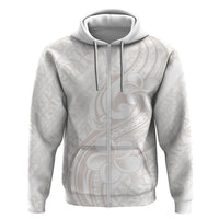 Hawaii Plumeria Lokelani Pikake Lei Hoodie Sandy Beige Polynesian Tattoo LT9 Zip Hoodie Beige - Polynesian Pride