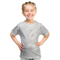 Hawaii Plumeria Lokelani Pikake Lei Kid T Shirt Sandy Beige Polynesian Tattoo LT9 Beige - Polynesian Pride
