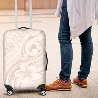 Hawaii Plumeria Lokelani Pikake Lei Luggage Cover Sandy Beige Polynesian Tattoo LT9 Beige - Polynesian Pride