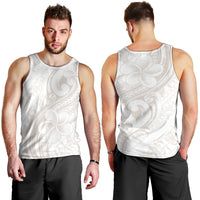 Hawaii Plumeria Lokelani Pikake Lei Men Tank Top Sandy Beige Polynesian Tattoo LT9 - Polynesian Pride