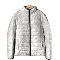 Hawaii Plumeria Lokelani Pikake Lei Padded Jacket Sandy Beige Polynesian Tattoo LT9 - Polynesian Pride