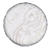 Hawaii Plumeria Lokelani Pikake Lei Spare Tire Cover Sandy Beige Polynesian Tattoo LT9 - Polynesian Pride