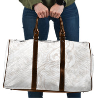 Hawaii Plumeria Lokelani Pikake Lei Travel Bag Sandy Beige Polynesian Tattoo LT9 Beige - Polynesian Pride