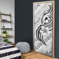 Hawaii Plumeria Lokelani Pikake Lei Door Cover Ele'ele Polynesian Tattoo