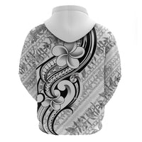 Hawaii Plumeria Lokelani Pikake Lei Hoodie Ele'ele Polynesian Tattoo LT9 - Polynesian Pride