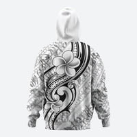 Hawaii Plumeria Lokelani Pikake Lei Hoodie Ele'ele Polynesian Tattoo LT9 - Polynesian Pride